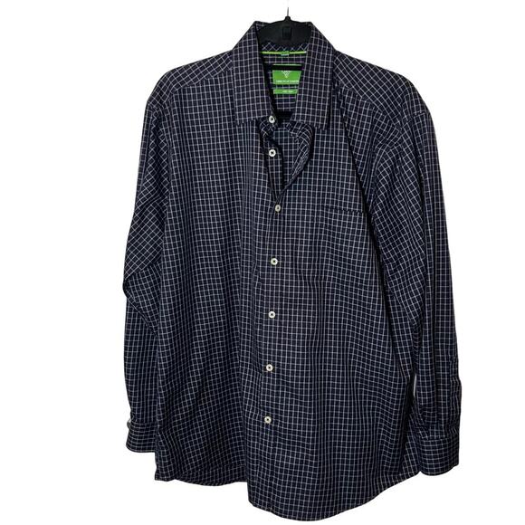 forsyth Other - Forsyth Men's Dress Shirt Size Large Dark Blue